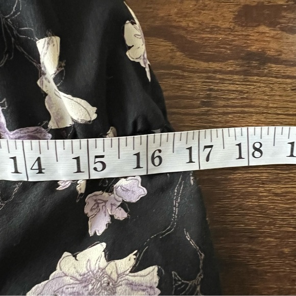 A Beautiful Soup Floral Black Kimono Top Blouse Size XL Flowy V-Neck Bohemian - Picture 2 of 9